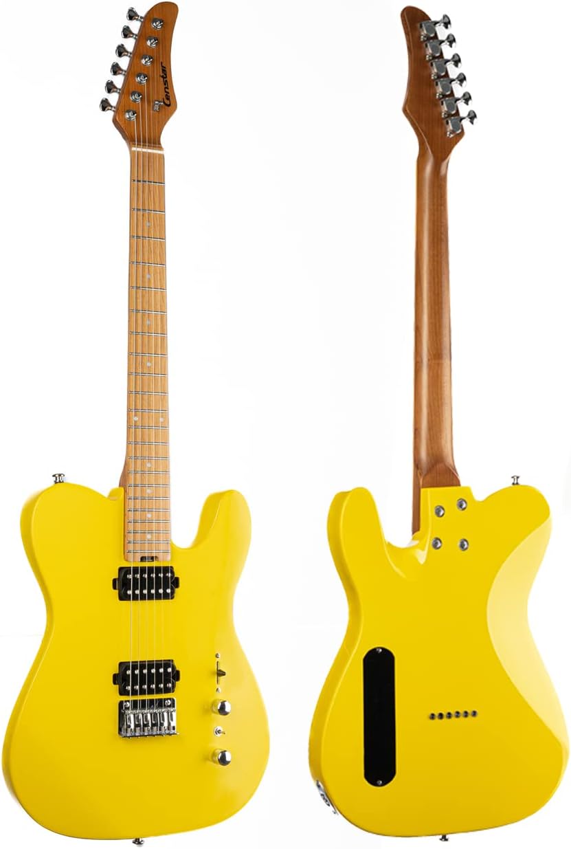 Censtar Electric Guitar Solid Electric Guitar Kit Consists Of A Roasted Mahogany Body And Maple